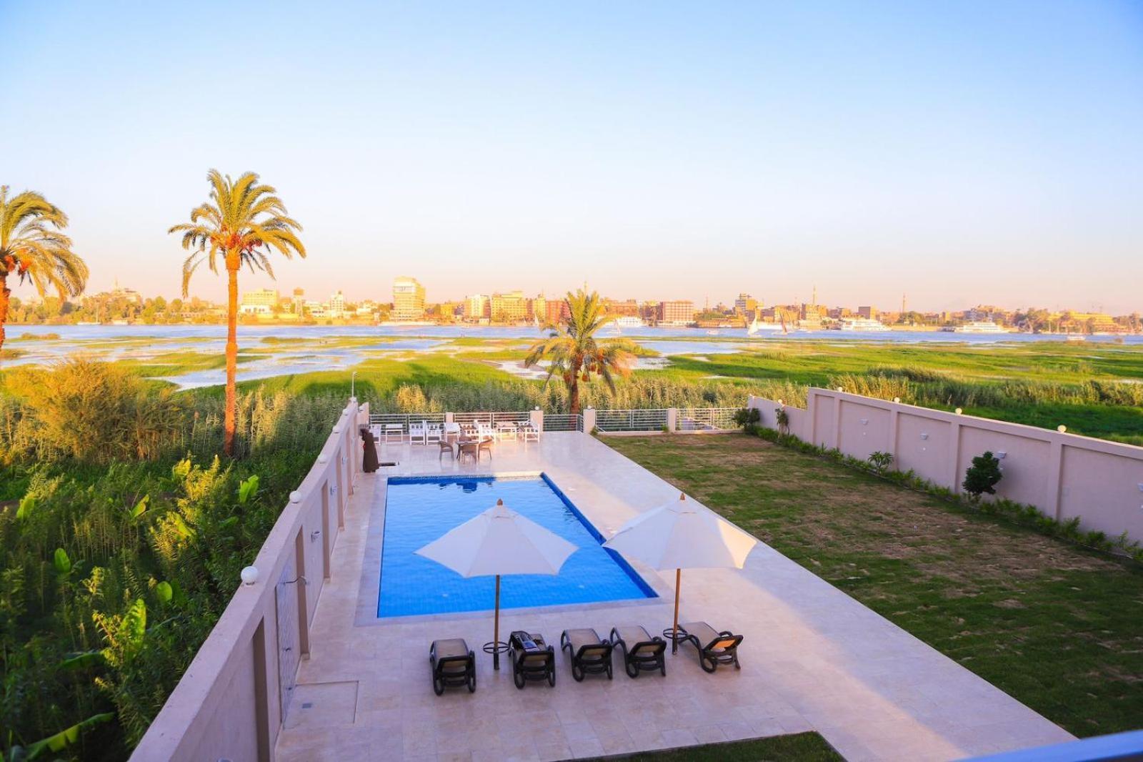 Royal Nile Villas - Pool View Apartment 2 Luxor Ngoại thất bức ảnh